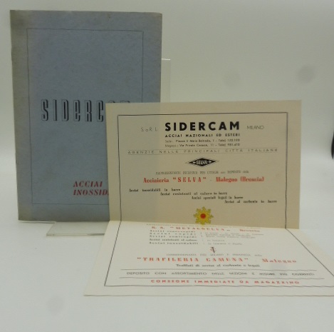 Sidercam. Acciai inossidabili, acciai speciali legati al cromo nichel, acciai rapidi, per utensili… Catalogo